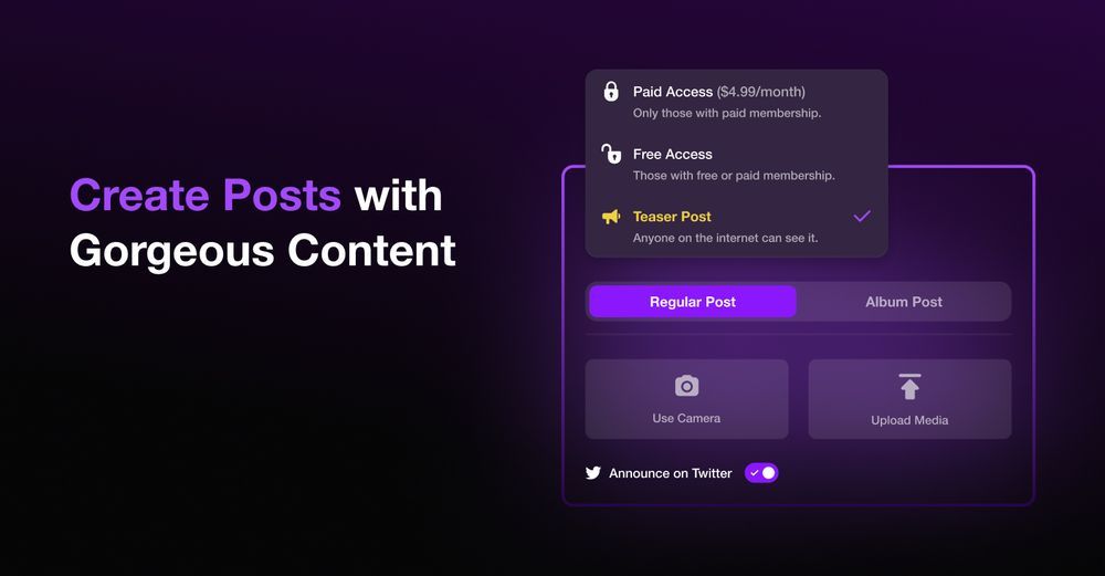 Create posts with gorgeous content